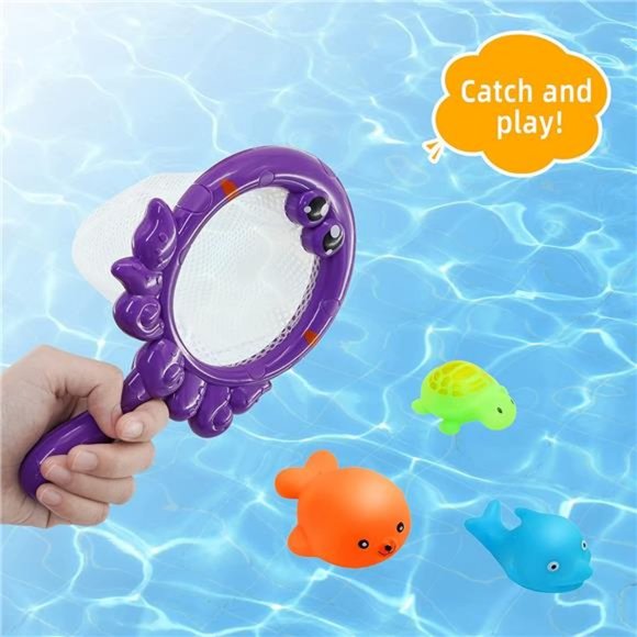 2PACK Bath Toy Storage for Kids & Toddlers, Bath Organizer with Multi-Pockets - Picture 9 of 14